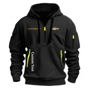 Chevrolet Half Zip Hoodie For Men, Gift For Him, Husband, Boyfriend - Black CAR112021425562-1