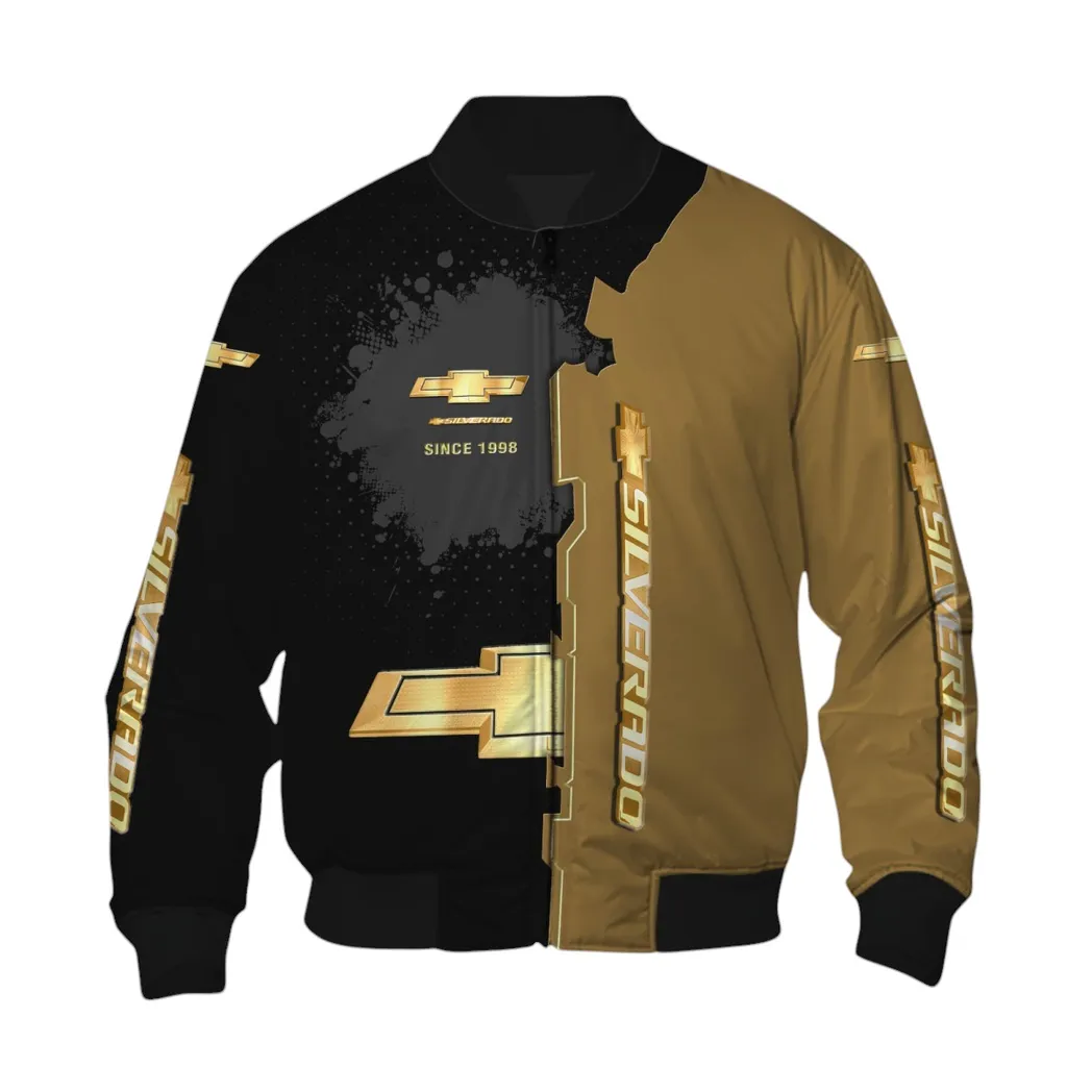 Chevrolet Silverado Bomber Jacket, Gift For Chevrolet Silverado Lovers, Gift For Him, Husband, Boyfriend CAR44021725013-6
