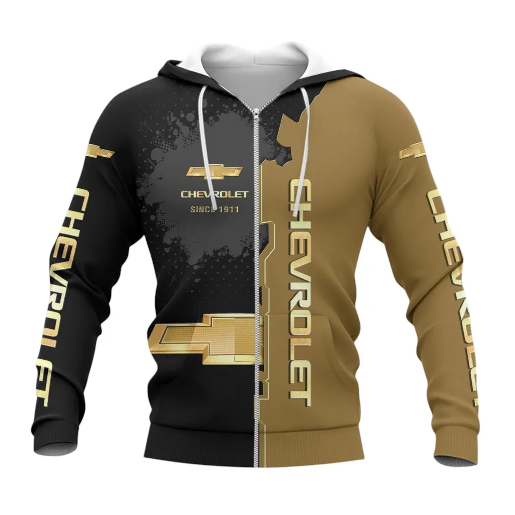 Chevrolet Zipper Hoodie, Gift For Chevrolet Lovers, Gift For Him, Husband, Boyfriend CAR44021725014-3