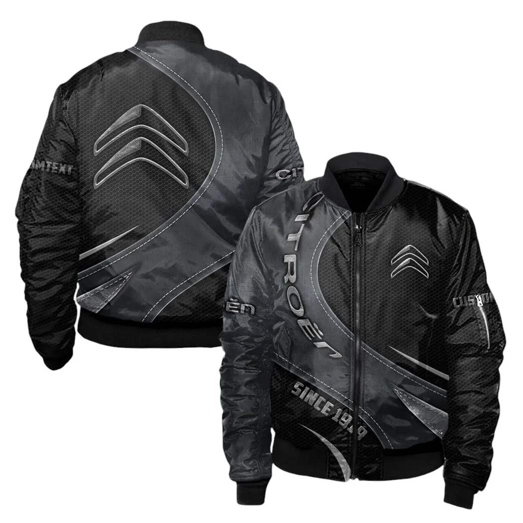 Citroen Bomber Jacket, Gift For Citroen Lovers, Gift For Him, Husband, Boyfriend CAR17102252510