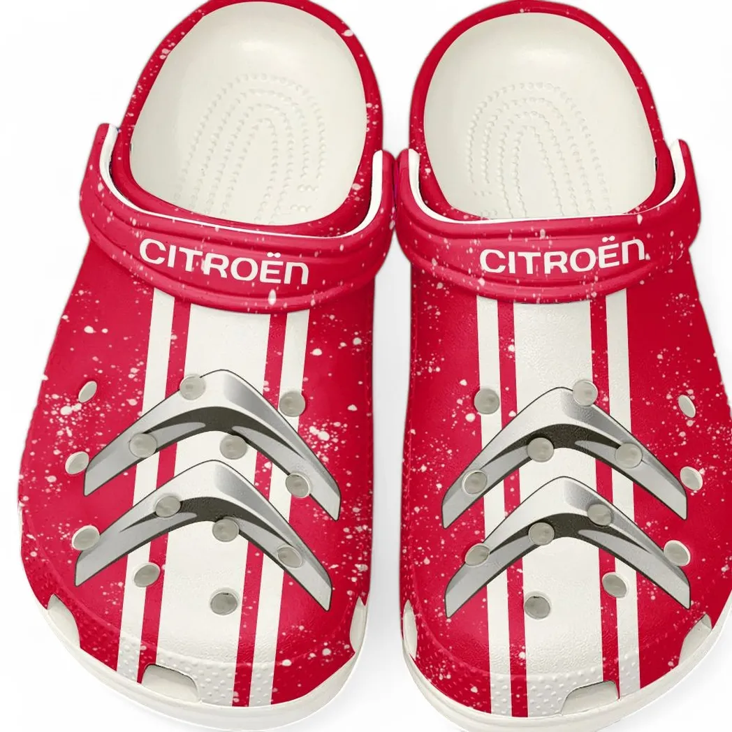 Citroen Crocs, Gift For Citroen Lovers, Gift For Him, Husband, Boyfriend CAR62022025011 - White
