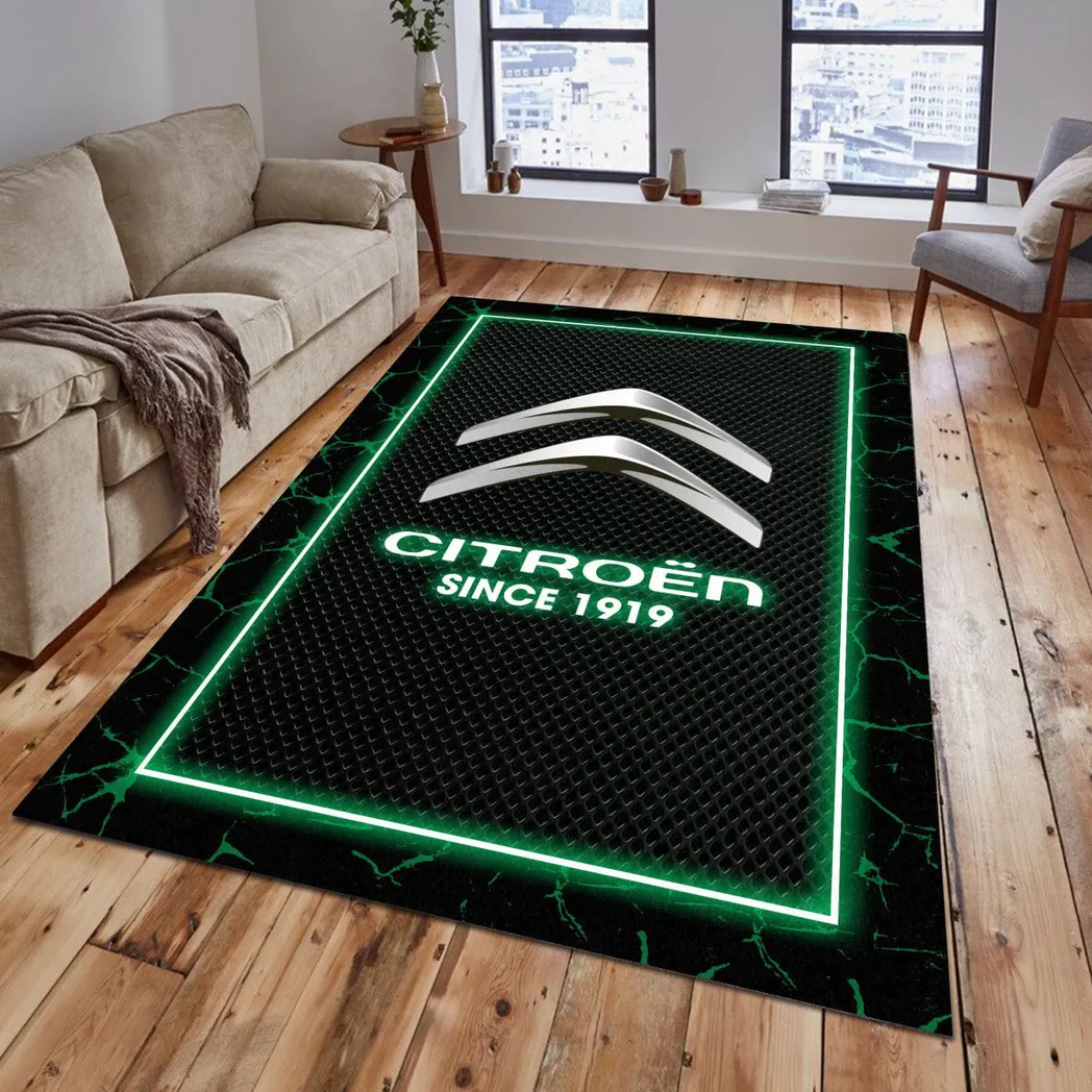 Citroen Rug, Gift For Citroen Lovers, Gift For Him, Husband, Boyfriend CAR5202192515 - Green