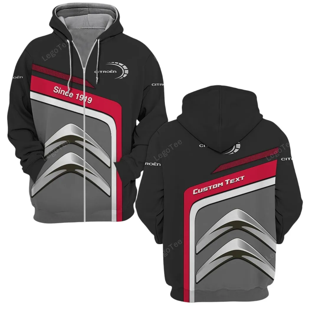 Citroen Zipper Hoodie, Gift For Citroen Lovers, Gift For Him, Husband, Boyfriend CAR11103032516