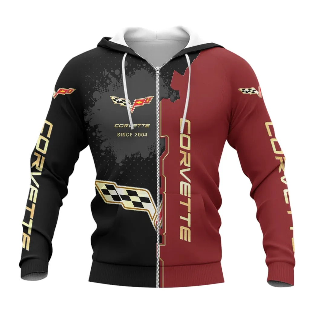 Corvette C6 Zipper Hoodie, Gift For Corvette C6 Lovers, Gift For Him, Husband, Boyfriend CAR44021725018-3