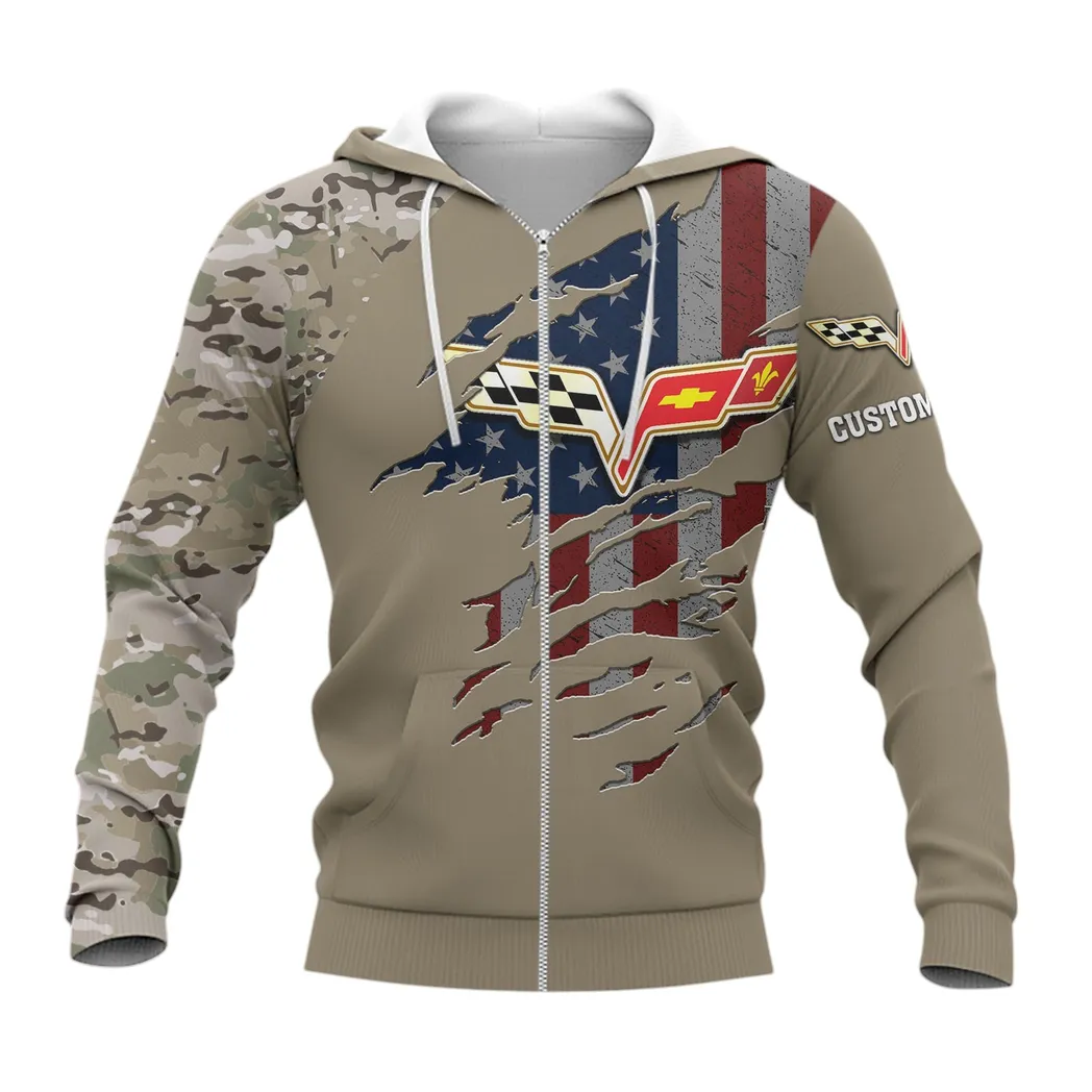 Corvette C6 Zipper Hoodie, Gift For Corvette C6 Lovers, Gift For Him, Husband, Boyfriend CAR46021725019-3