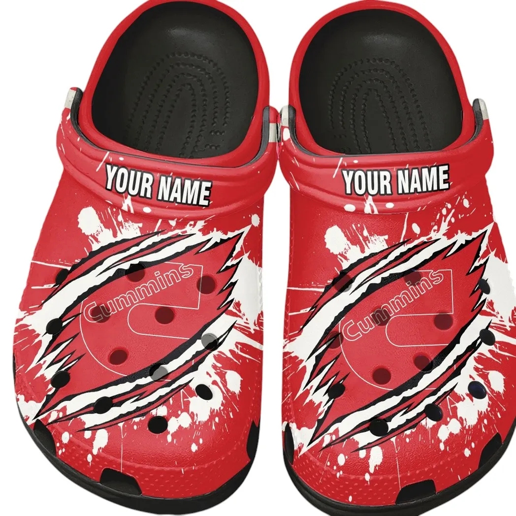 Cummins Crocs, Gift For Cummins Lovers, Gift For Him, Husband, Boyfriend CAR15303042500 - Black