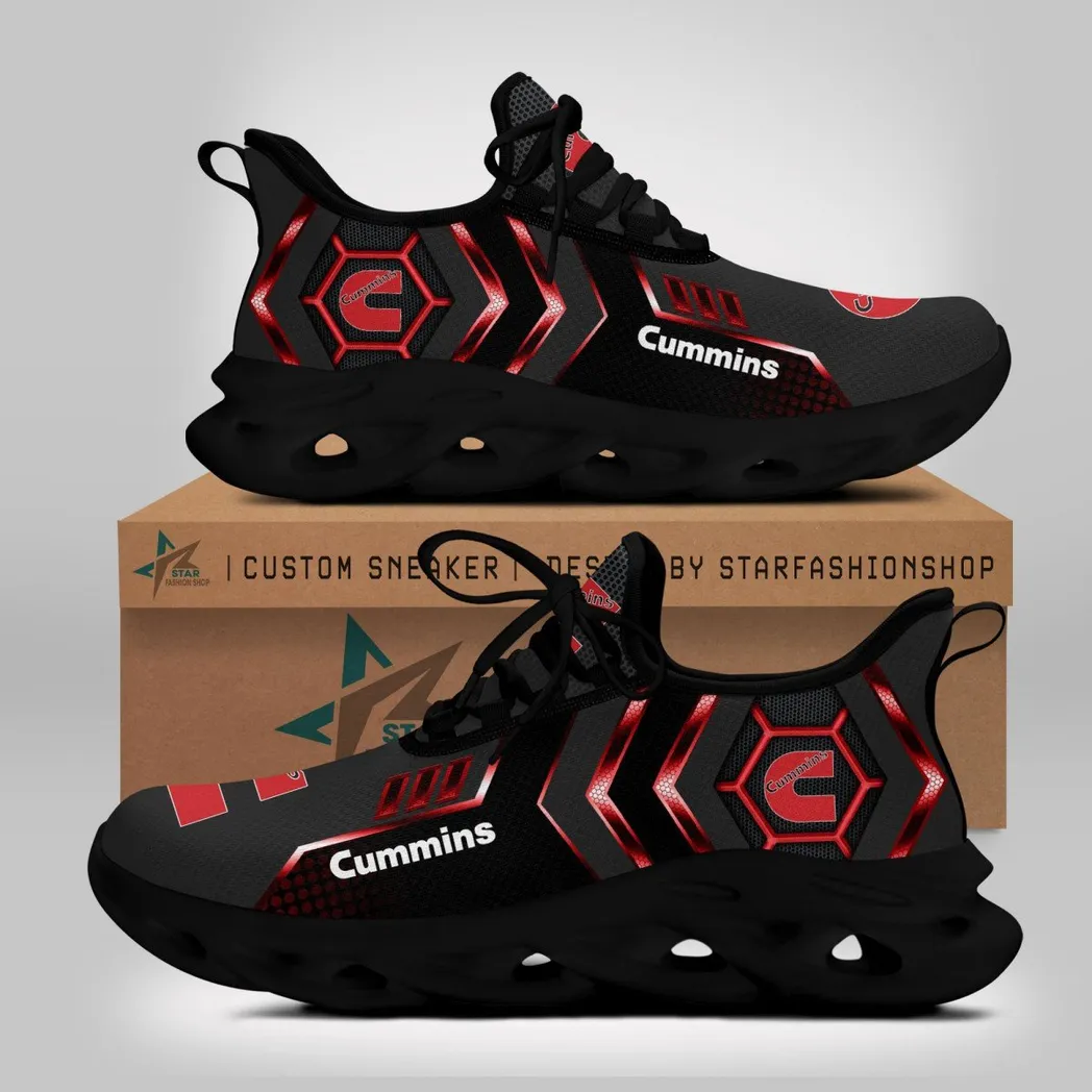 Cummins Max Soul Shoes, Gift For Cummins Lovers, Gift For Him, Husband, Boyfriend CAR64022025024 - Black