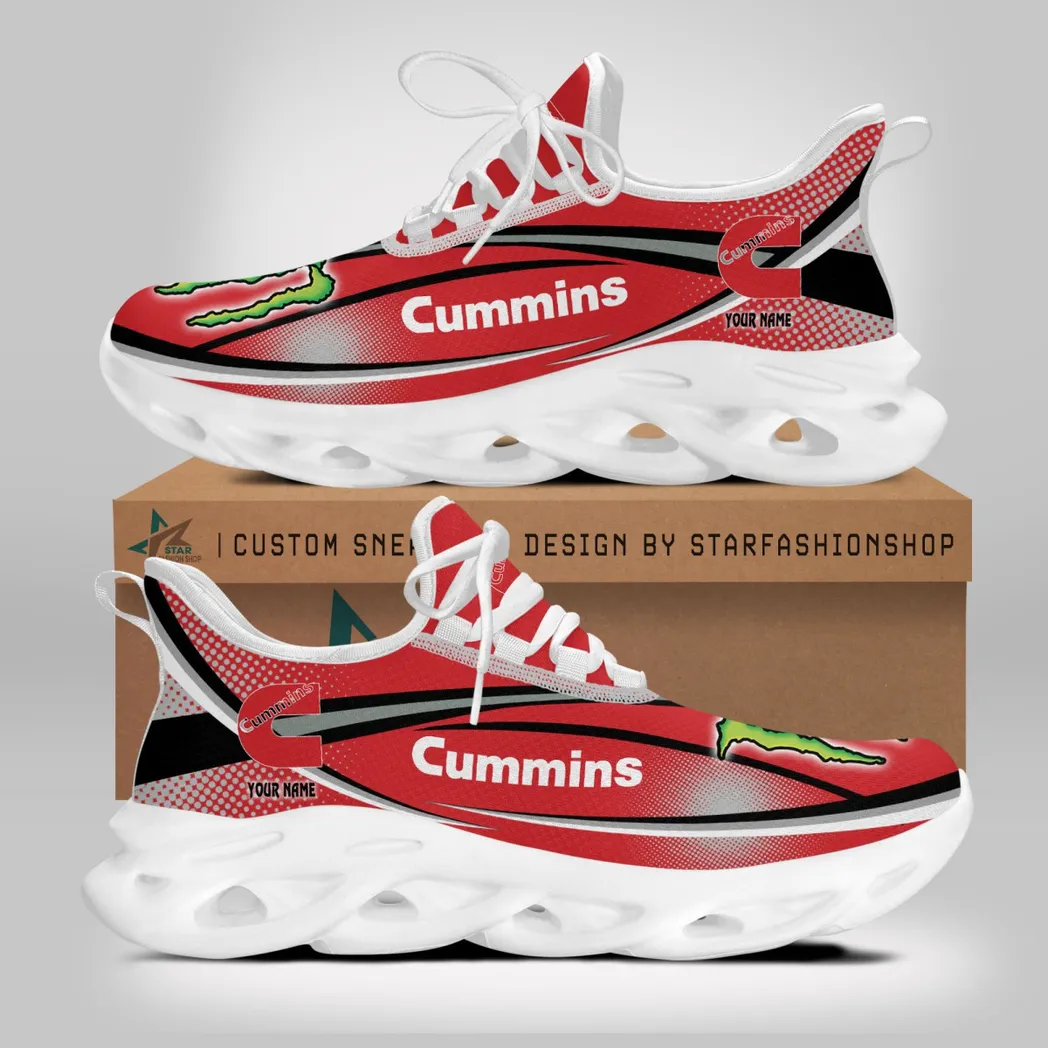 Cummins Running Shoes, Gift For Cummins Lovers, Gift For Him, Husband, Boyfriend CAR79022425034 - White