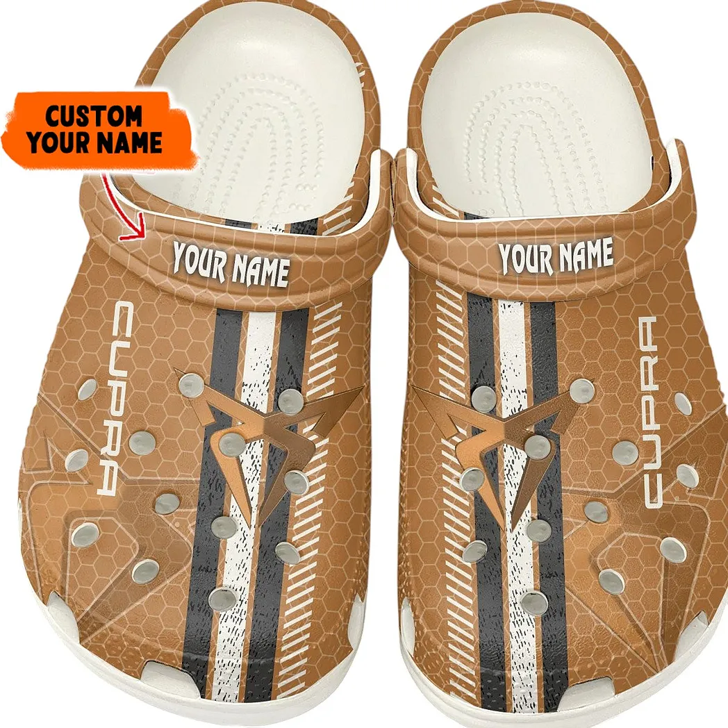 Cupra Crocs Shoes Gift For Cupra Lovers, Birthday Gift For Husband, Boyfriend CAR82022025581 - White