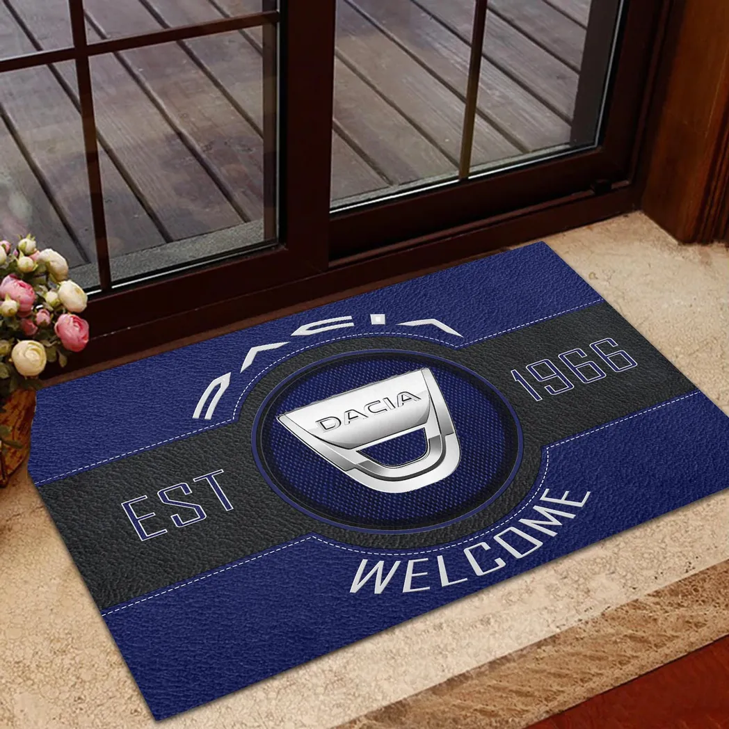 Dacia Doormat, Gift For Dacia Lovers, Gift For Him, Husband, Boyfriend CAR16902262516 - Blue
