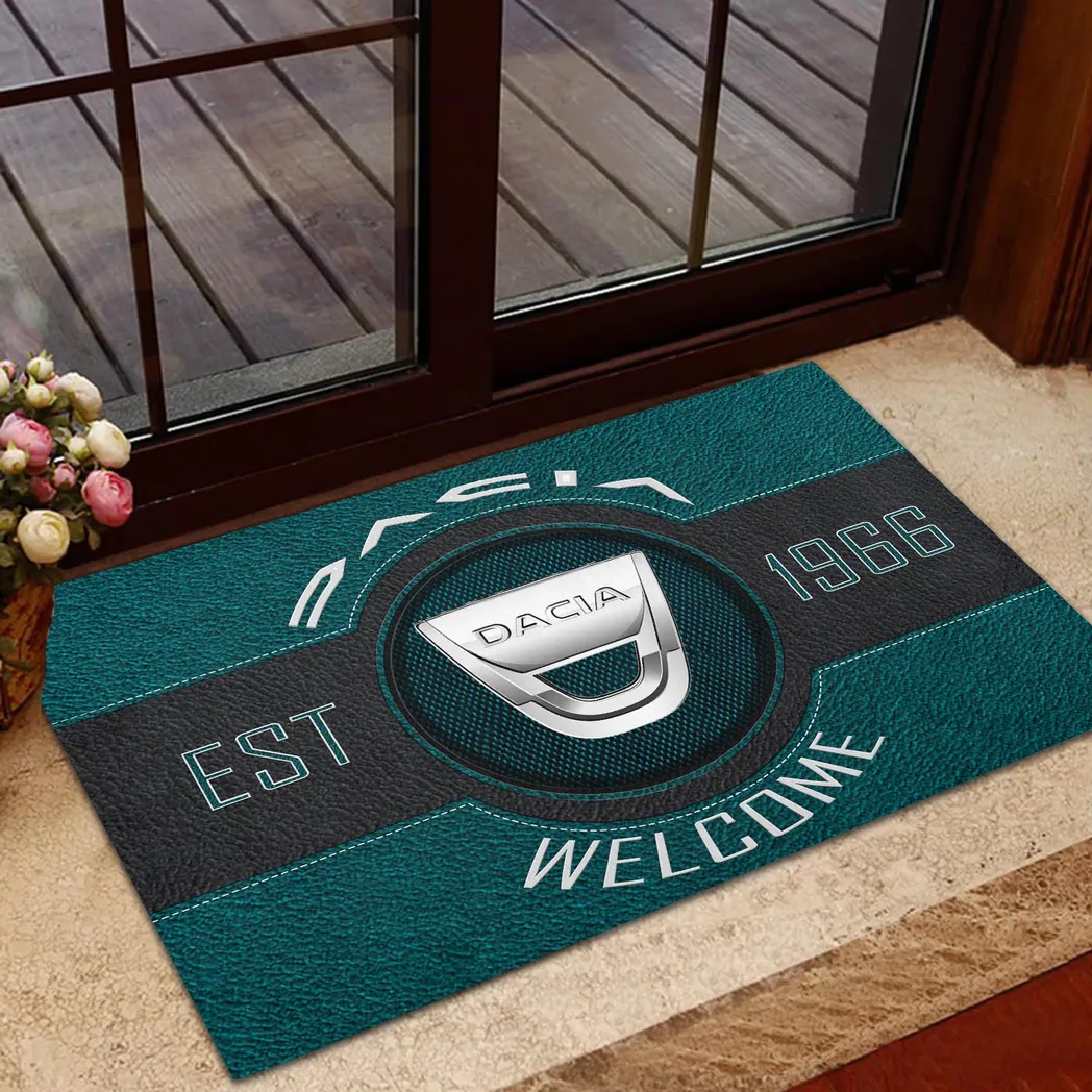 Dacia Doormat, Gift For Dacia Lovers, Gift For Him, Husband, Boyfriend CAR16902262516 - Cyan