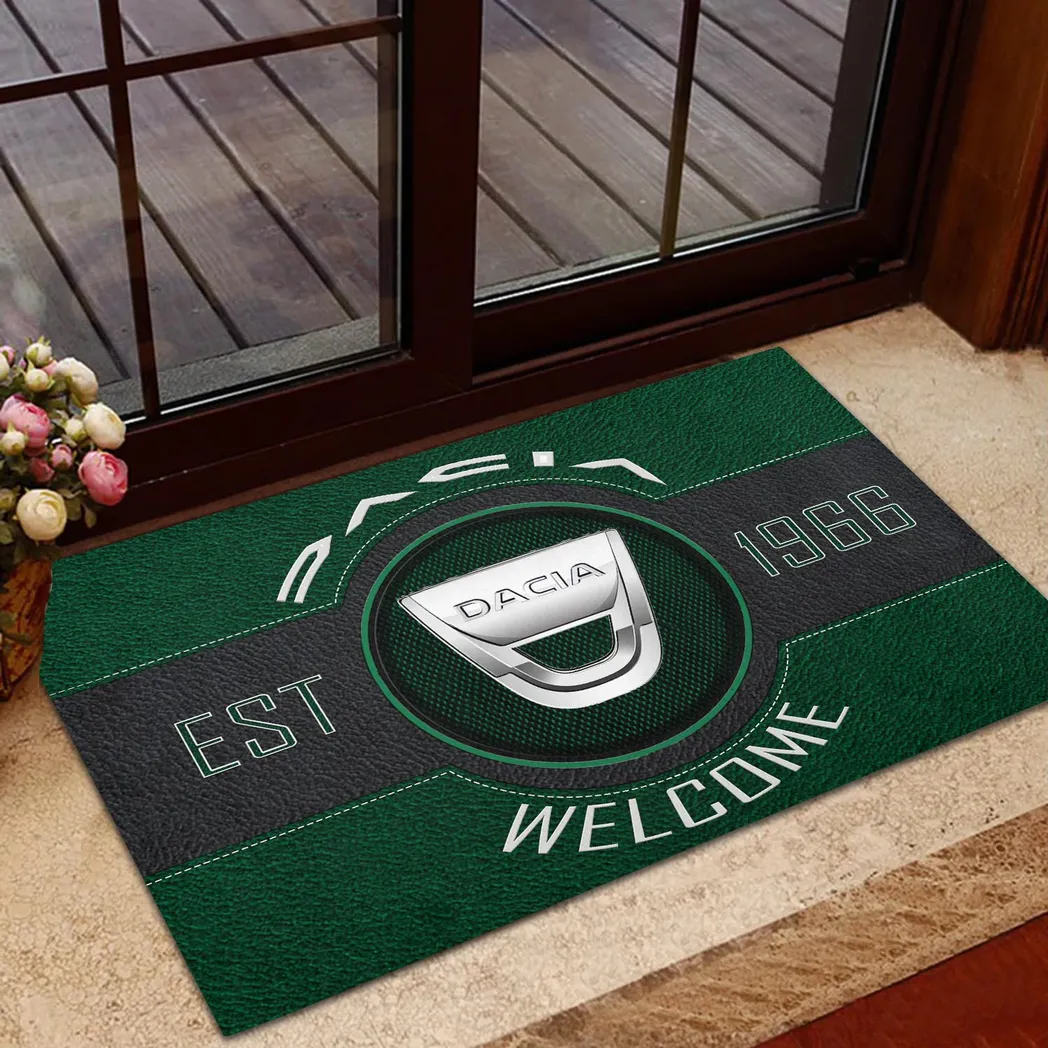 Dacia Doormat, Gift For Dacia Lovers, Gift For Him, Husband, Boyfriend CAR16902262516 - Green