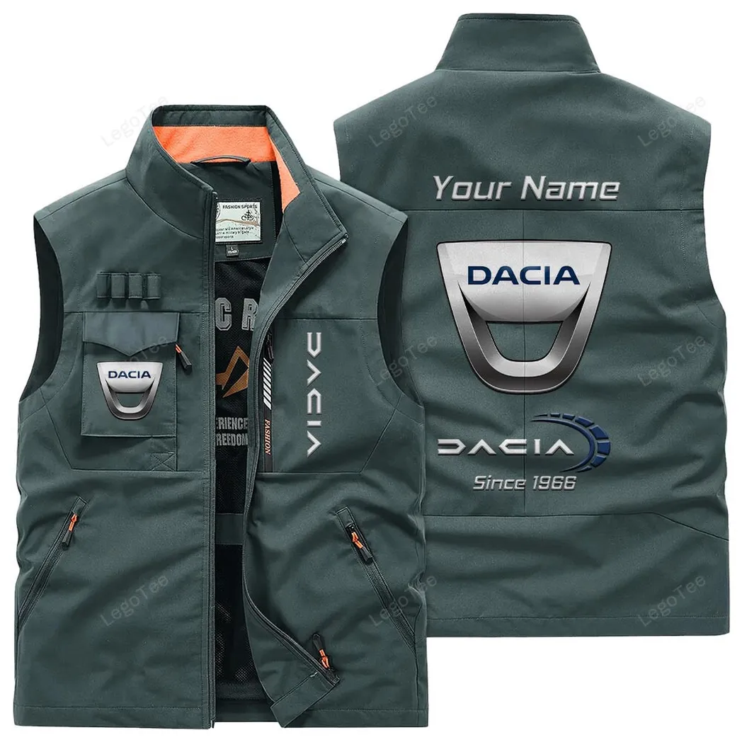 Dacia Outdoor Sleeveless Vest, Gift For Dacia Lovers, Gift For Him, Husband, Boyfriend - Bean Green CAR131021325709-2