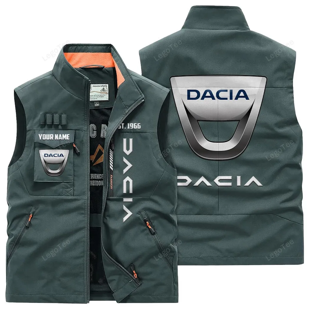Dacia Outdoor Sleeveless Vest, Gift For Dacia Lovers, Gift For Him, Husband, Boyfriend - Bean Green CAR132021325964-2