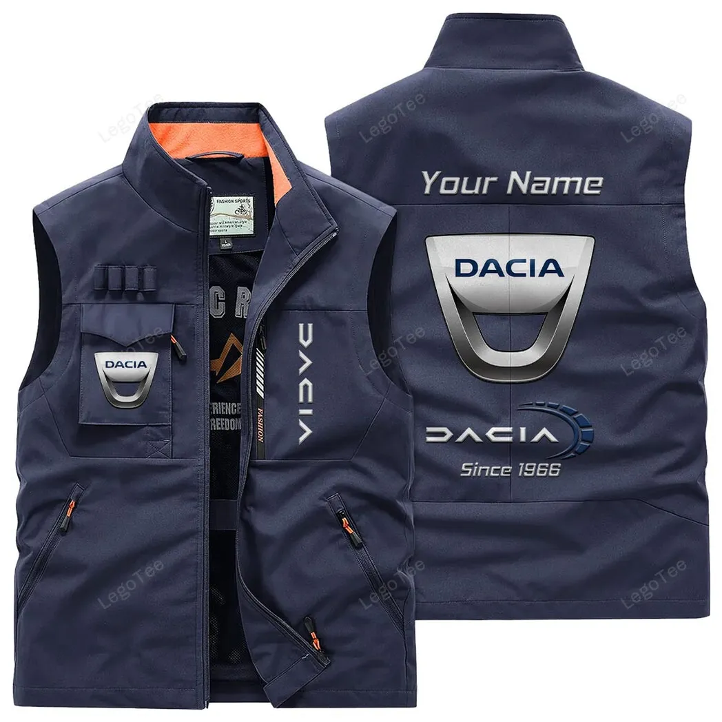 Dacia Outdoor Sleeveless Vest, Gift For Dacia Lovers, Gift For Him, Husband, Boyfriend - Navy CAR131021325709-5