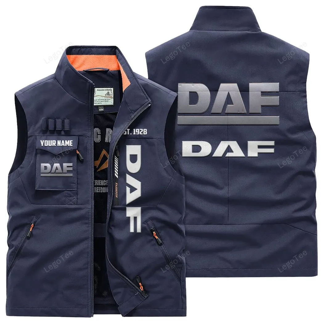 DAF Outdoor Sleeveless Vest, Gift For DAF Lovers, Gift For Him, Husband, Boyfriend - Navy CAR132021325939-5