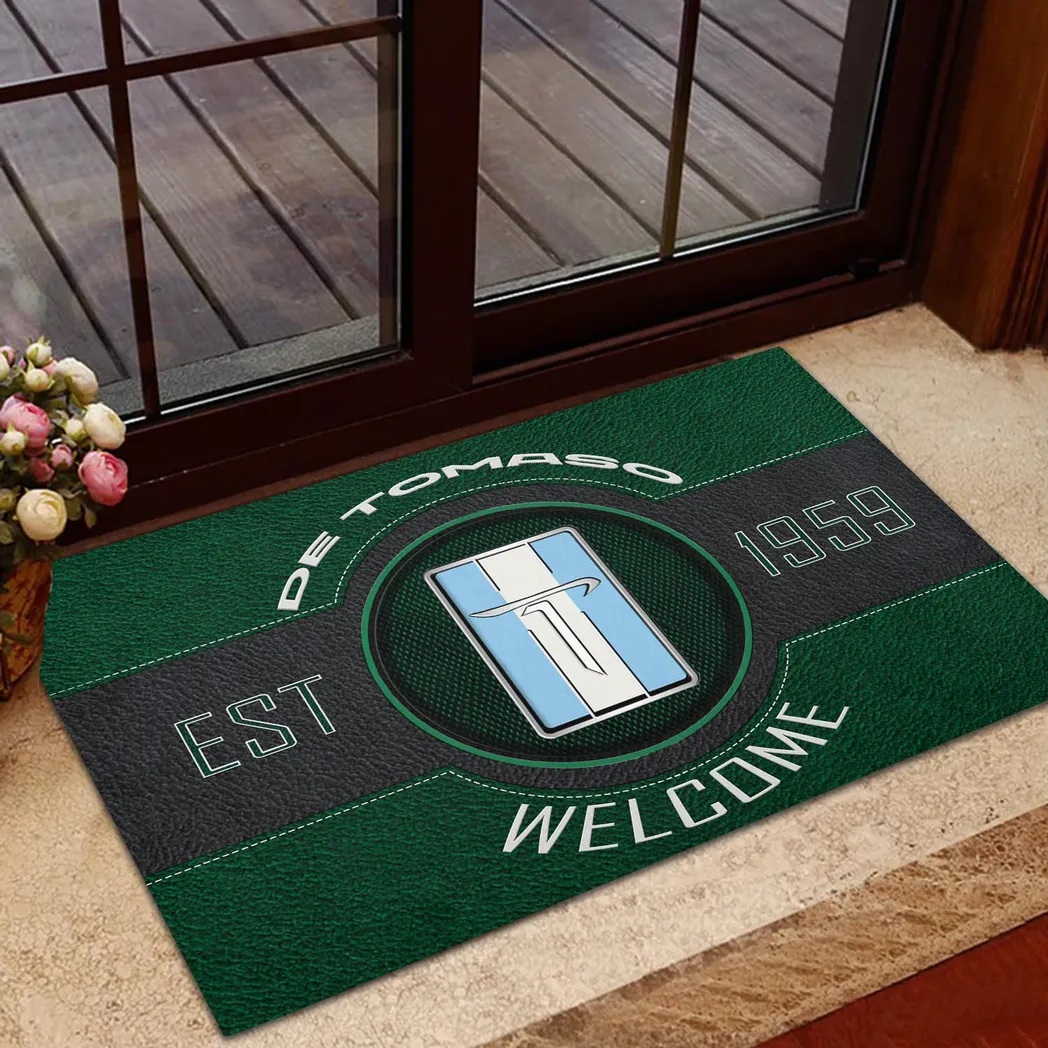 De Tomaso Doormat, Gift For De Tomaso Lovers, Gift For Him, Husband, Boyfriend CAR16902262517 - Green