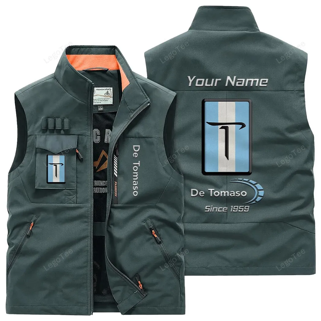 De Tomaso Outdoor Sleeveless Vest, Gift For De Tomaso Lovers, Gift For Him, Husband, Boyfriend - Bean Green CAR131021325713-2