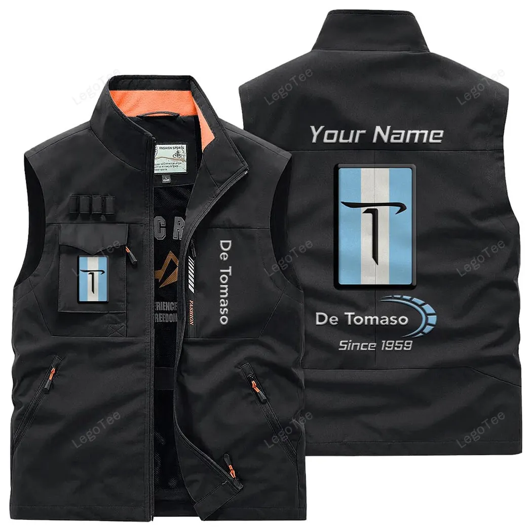 De Tomaso Outdoor Sleeveless Vest, Gift For De Tomaso Lovers, Gift For Him, Husband, Boyfriend - Black CAR131021325713-3
