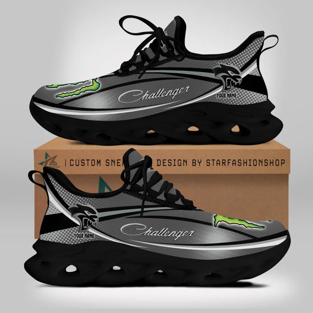 Dodge Challenger Running Shoes, Gift For Dodge Challenger Lovers, Gift For Him, Husband, Boyfriend CAR79022425039 - Black