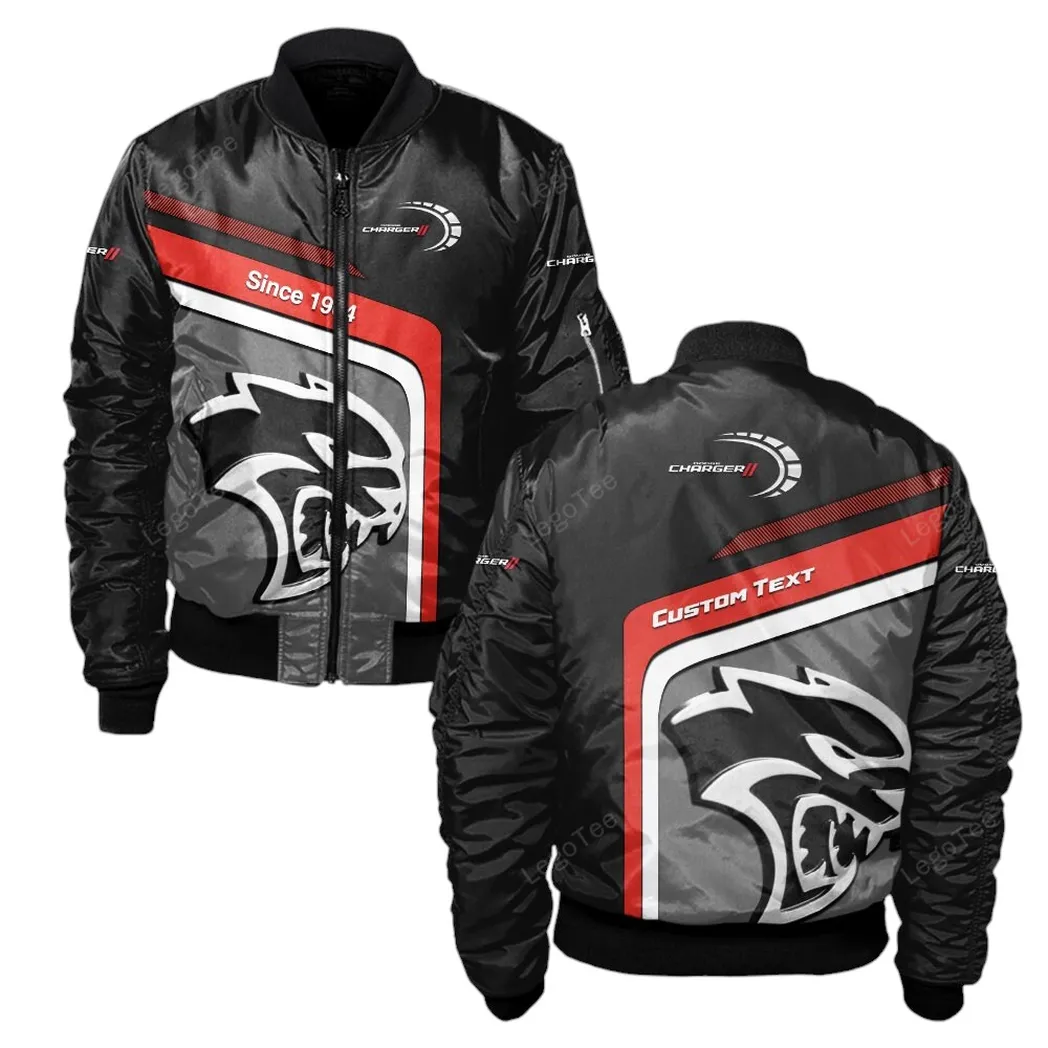 Dodge Charger Bomber Jacket, Gift For Dodge Charger Lovers, Gift For Him, Husband, Boyfriend CAR11103032521