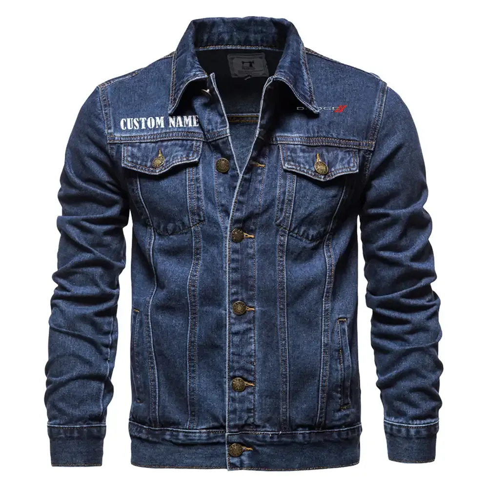 Dodge Denim jacket CAR1901132097, CAR  All Over Print Denim jacket - Blue