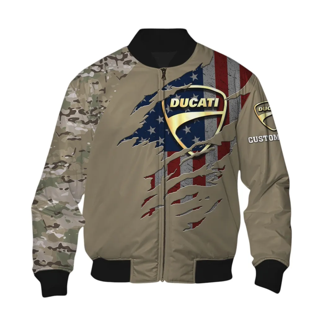 Ducati Bomber Jacket, Gift For Ducati Lovers, Gift For Him, Husband, Boyfriend CAR46021725025-6