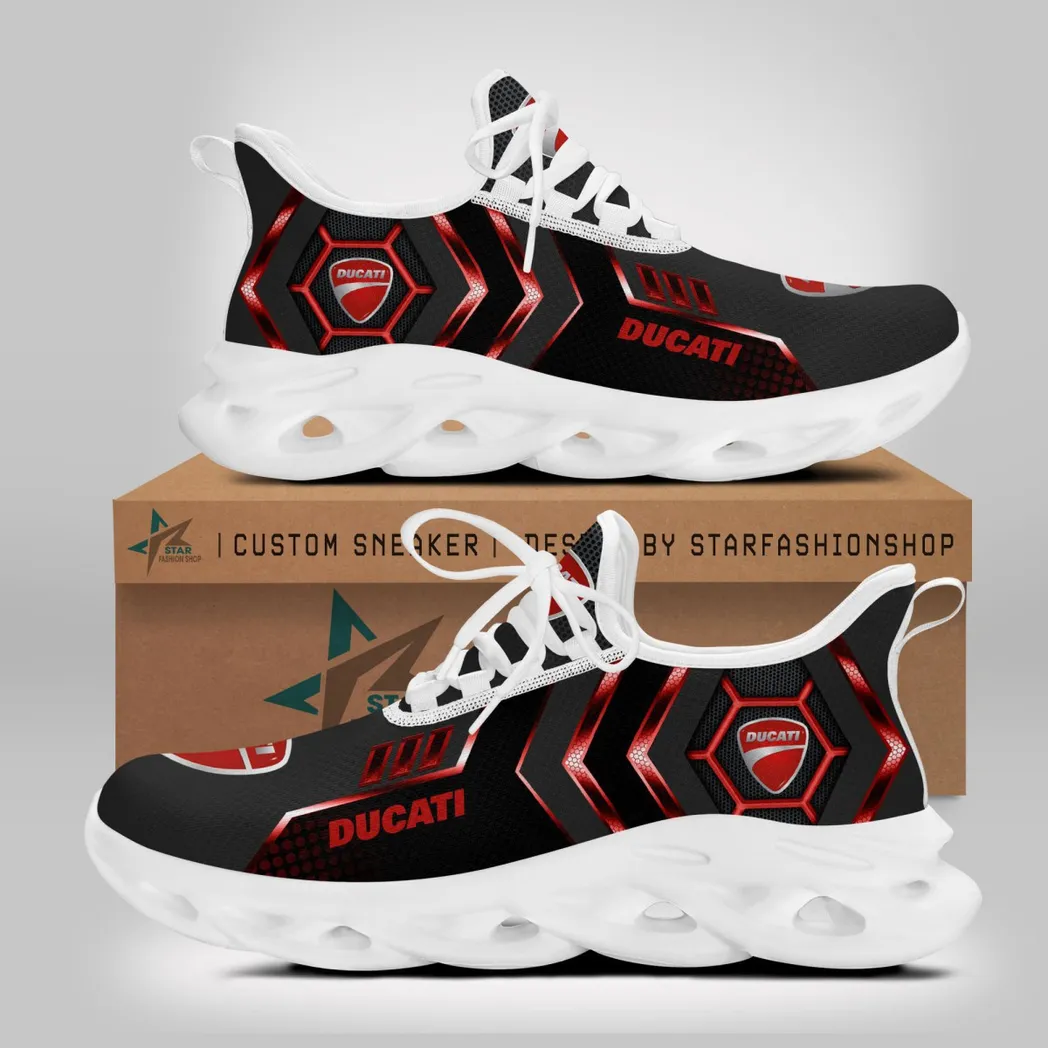 Ducati Max Soul Shoes, Gift For Ducati Lovers, Gift For Him, Husband, Boyfriend CAR64022025031 - White