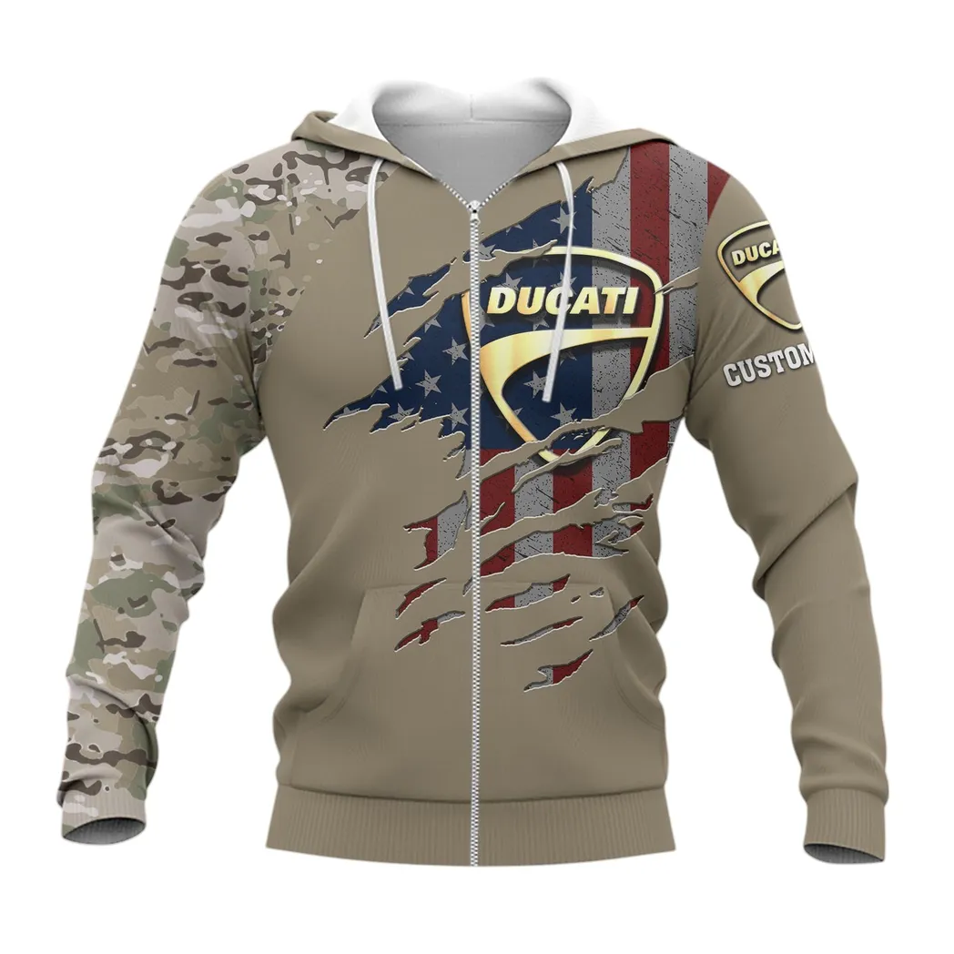 Ducati Zipper Hoodie, Gift For Ducati Lovers, Gift For Him, Husband, Boyfriend CAR46021725025-3