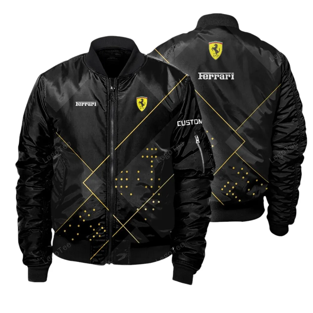 Ferrari Bomber Jacket, Gift For Ferrari Lovers, Gift Fot Him, Husband, Boyfriend CAR11403032522