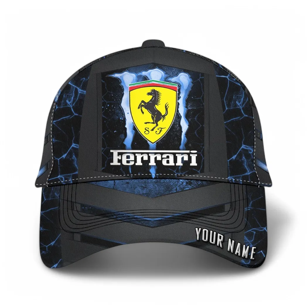 Ferrari Classic Cap, Gift For Ferrari Lovers, Gift For Him, Husband, Boyfriend CAR6502202508 - Blue