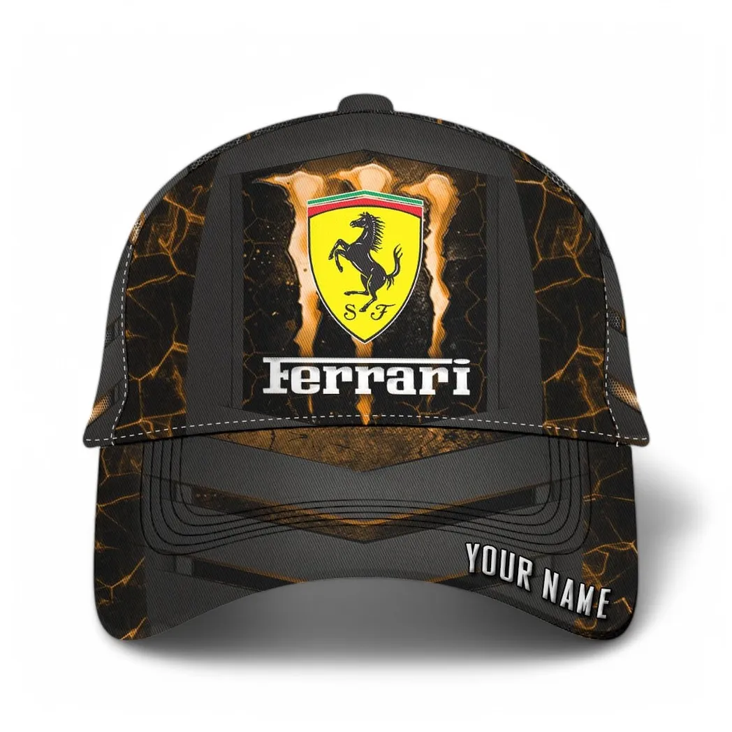 Ferrari Classic Cap, Gift For Ferrari Lovers, Gift For Him, Husband, Boyfriend CAR6502202508 - Brown
