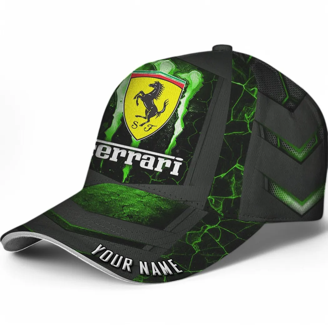 Ferrari Classic Cap, Gift For Ferrari Lovers, Gift For Him, Husband, Boyfriend CAR6502202508 - Green