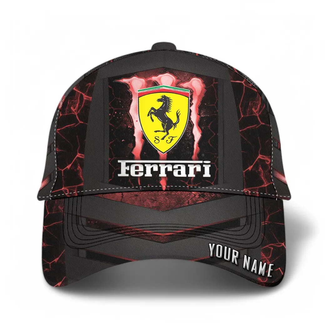Ferrari Classic Cap, Gift For Ferrari Lovers, Gift For Him, Husband, Boyfriend CAR6502202508 - Red