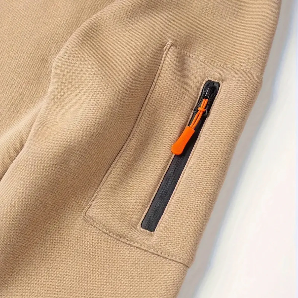 Ferrari Half Zip Hoodie CAR113021425802, Best Gift for Him, Husband, Boyfriend - Khaki