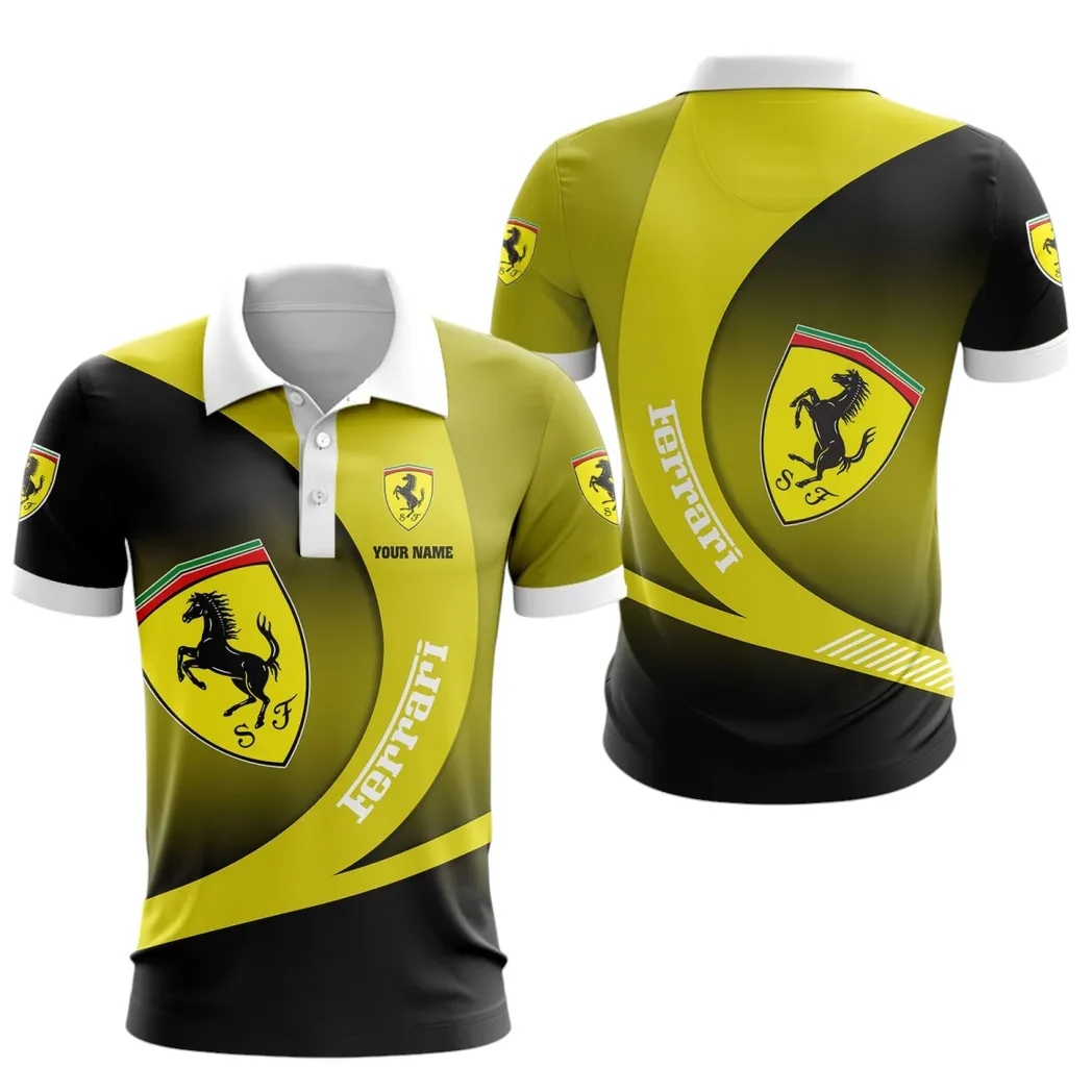 Ferrari Polo Shirt, Gift For Ferrari Lovers, Gift For Him, Husband, Boyfriend CAR7402222519