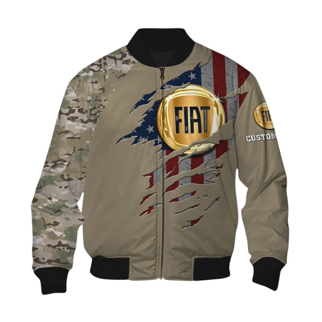 Fiat Bomber Jacket, Gift For Fiat Lovers, Gift For Him, Husband, Boyfriend CAR46021725028-6