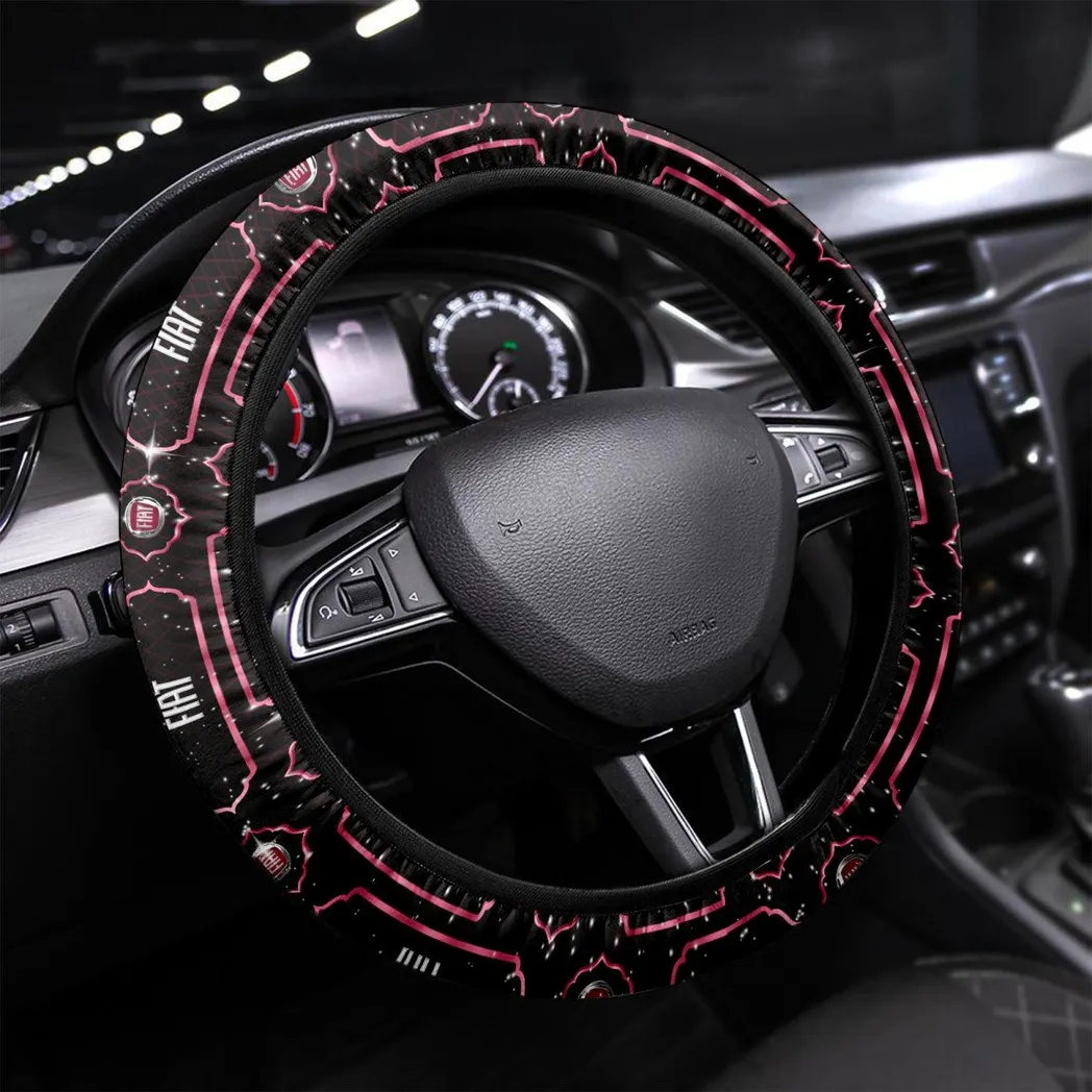Fiat Steering Wheel Cover, Personalized Gifts For Him, Boyfriend, Husband - Red CAR55021425264
