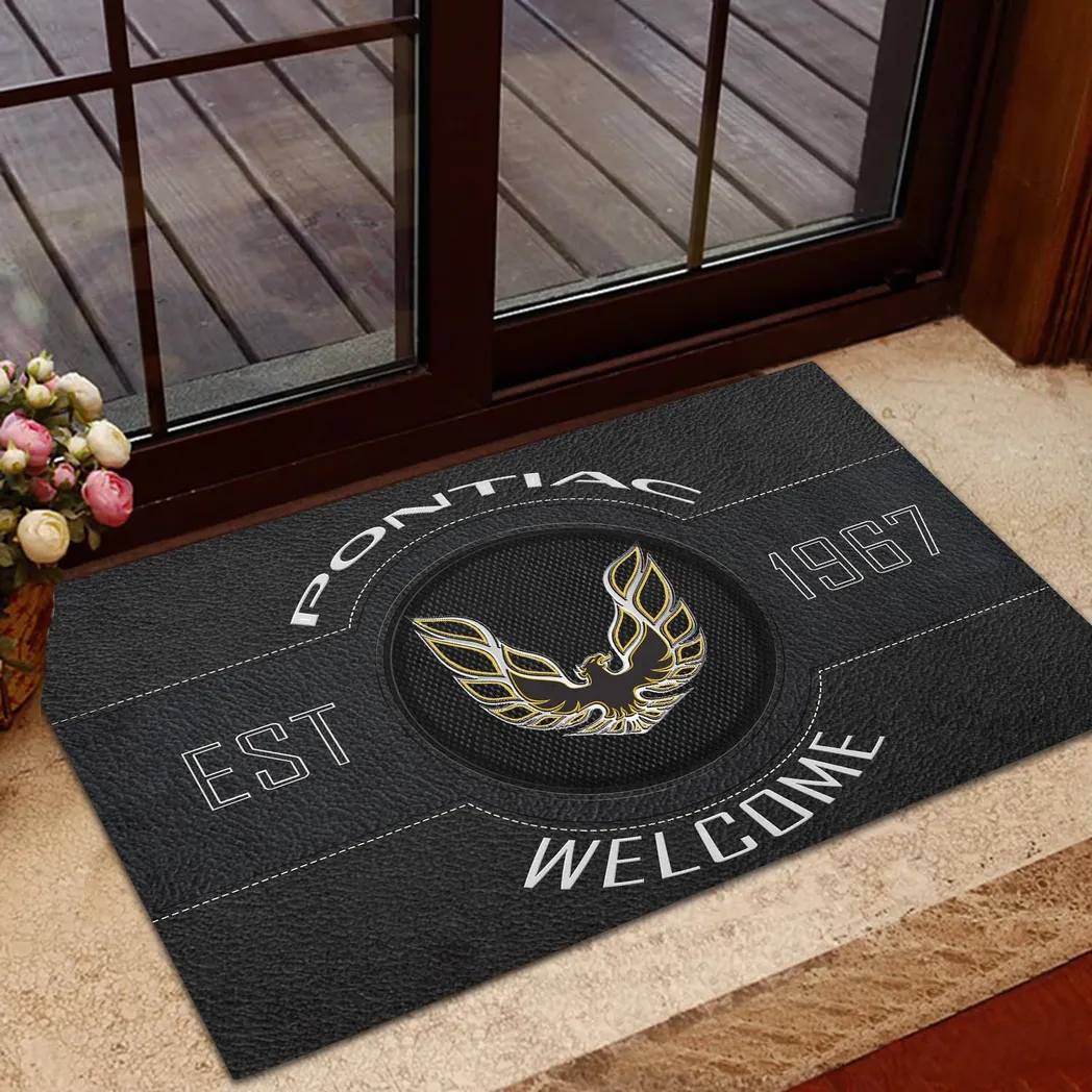 Firebird Pontiac Doormat, Gift For Firebird Pontiac Lovers, Gift For Him, Husband, Boyfriend CAR16902262522 - Black