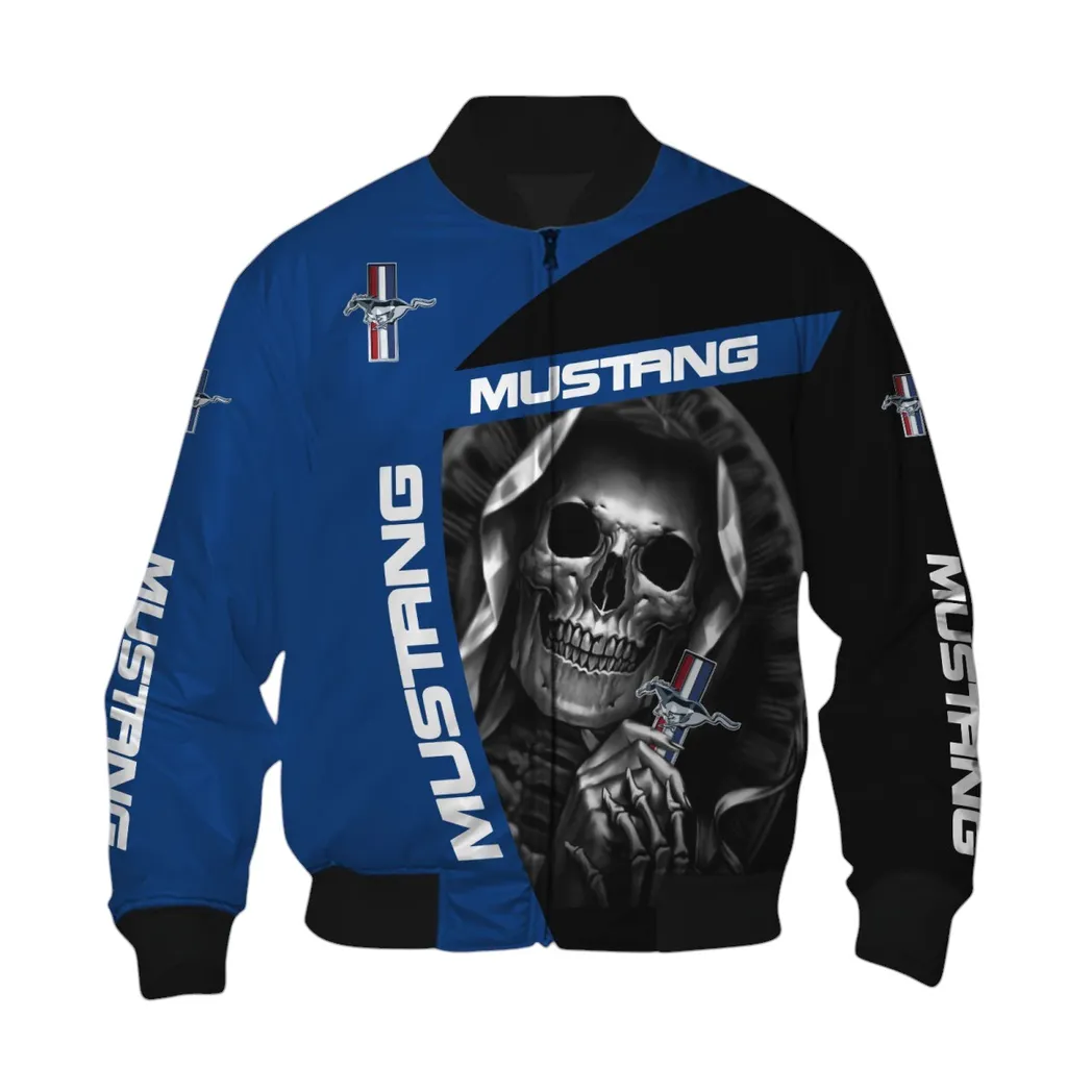 Ford Mustang Bomber Jacket, Gift For Ford Mustang Lovers, Gift For Him, Husband, Boyfriend CAR6702212509