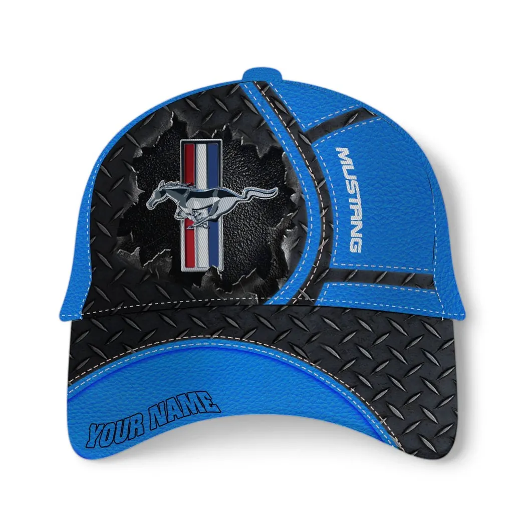 Ford Mustang Classic Cap, Gift For Ford Mustang Lovers, Gift For Him, Husband, Boyfriend - Blue CAR49021825023-1