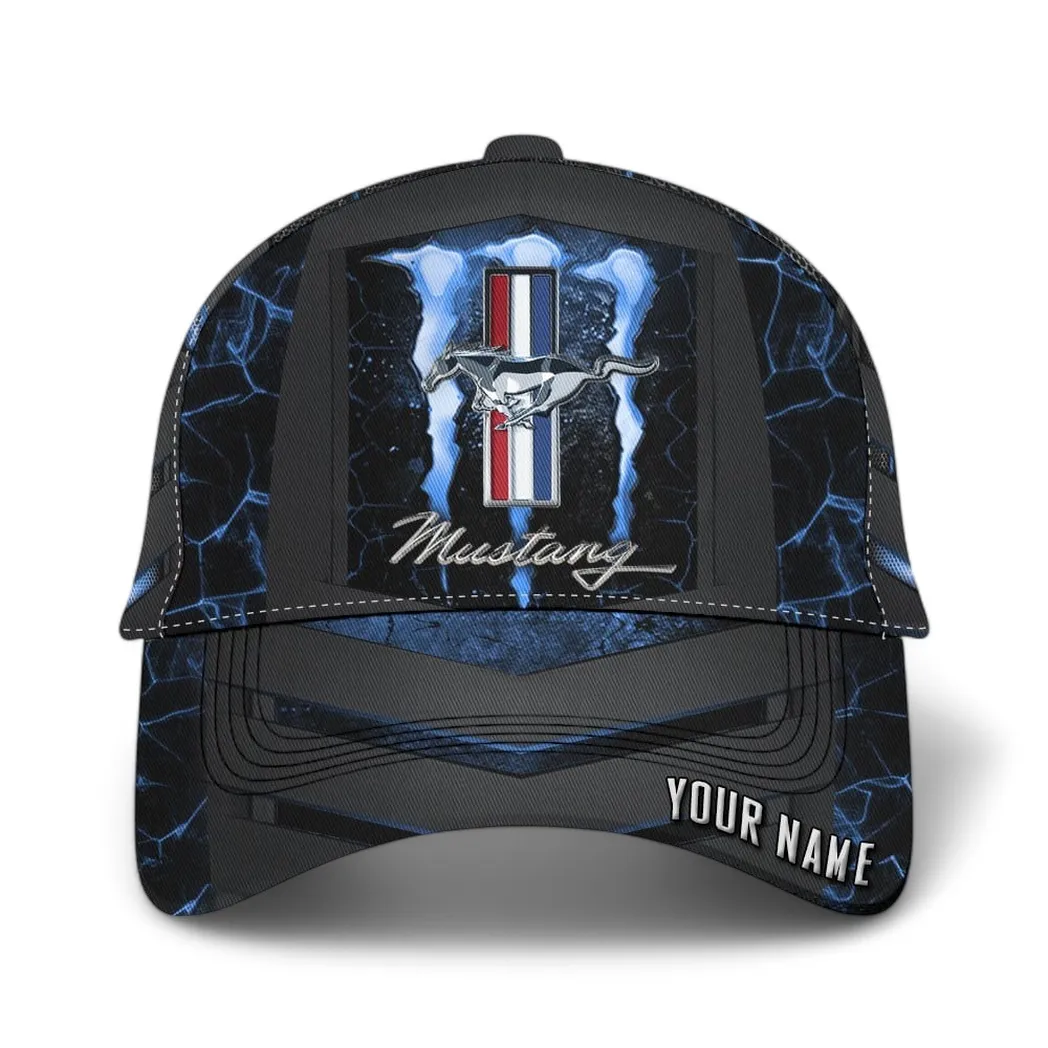 Ford Mustang Classic Cap, Gift For Ford Mustang Lovers, Gift For Him, Husband, Boyfriend CAR6502202504 - Blue