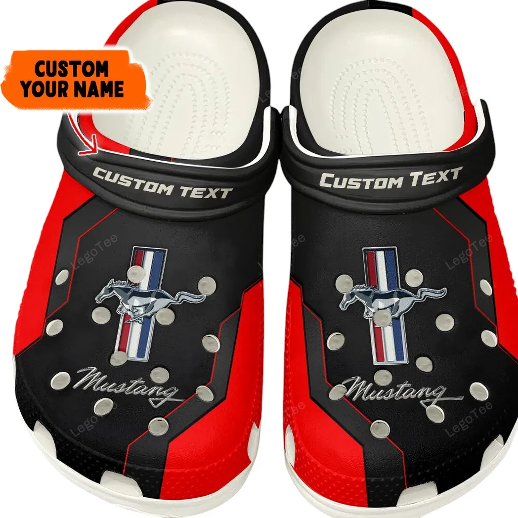 Ford Mustang Crocs, Gift For Ford Mustang Lovers, Gift For Him, Husband, Boyfriend - Red CAR140021225560-7
