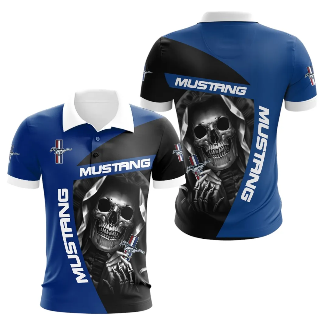 Ford Mustang Polo Shirt, Gift For Ford Mustang Lovers, Gift For Him, Husband, Boyfriend CAR6702212509