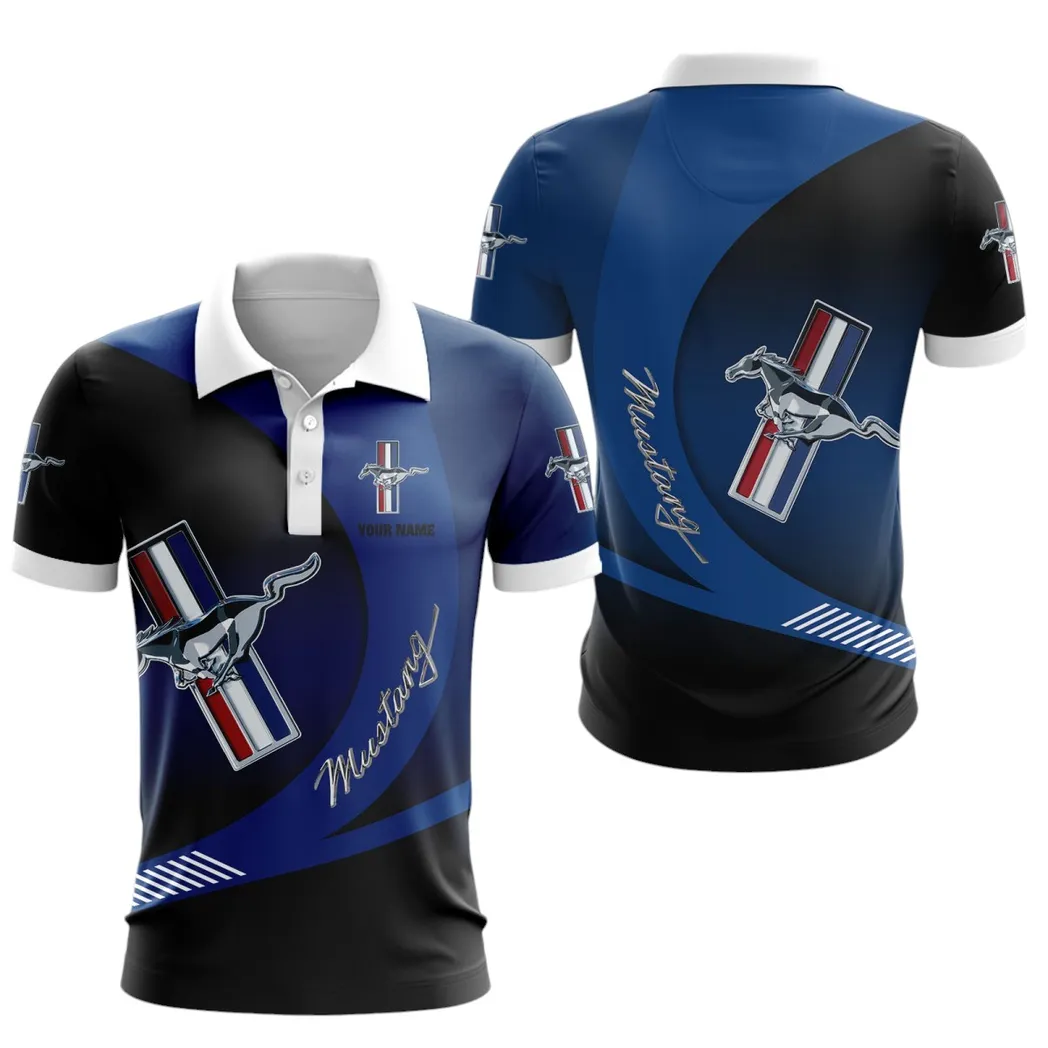 Ford Mustang Polo Shirt, Gift For Ford Mustang Lovers, Gift For Him, Husband, Boyfriend CAR7402222521