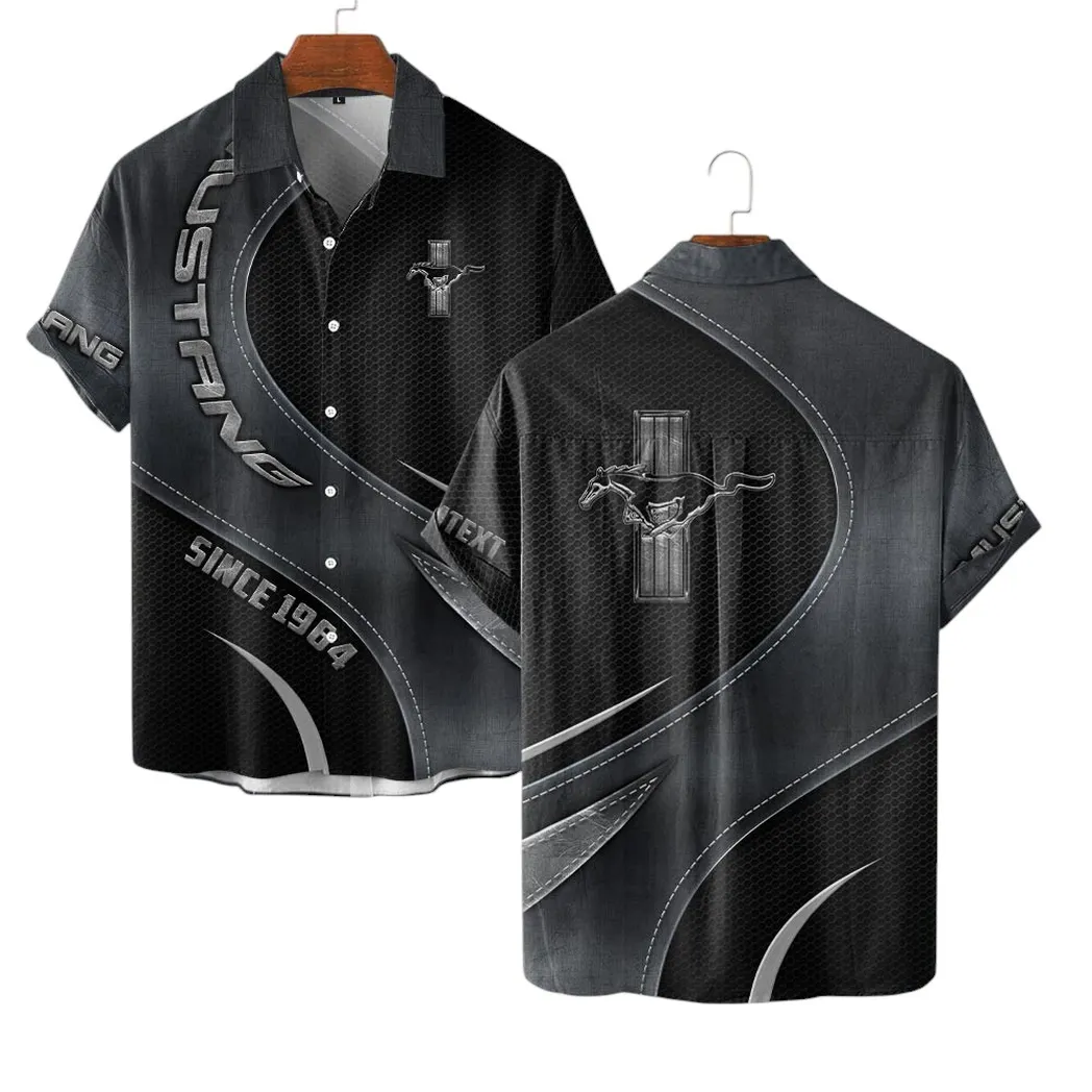 Ford Mustang Vintage Hawaiian Shirts, Gift For Ford Mustang Lovers, Gift For Him, Husband, Boyfriend CAR17102252519