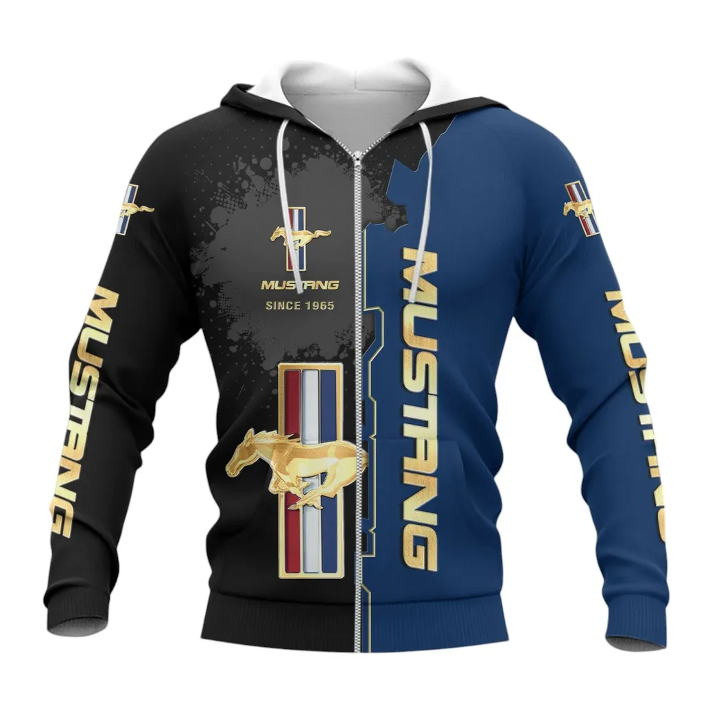 Ford Mustang Zipper Hoodie, Gift For Ford Mustang Lovers, Gift For Him, Husband, Boyfriend CAR44021725028-3