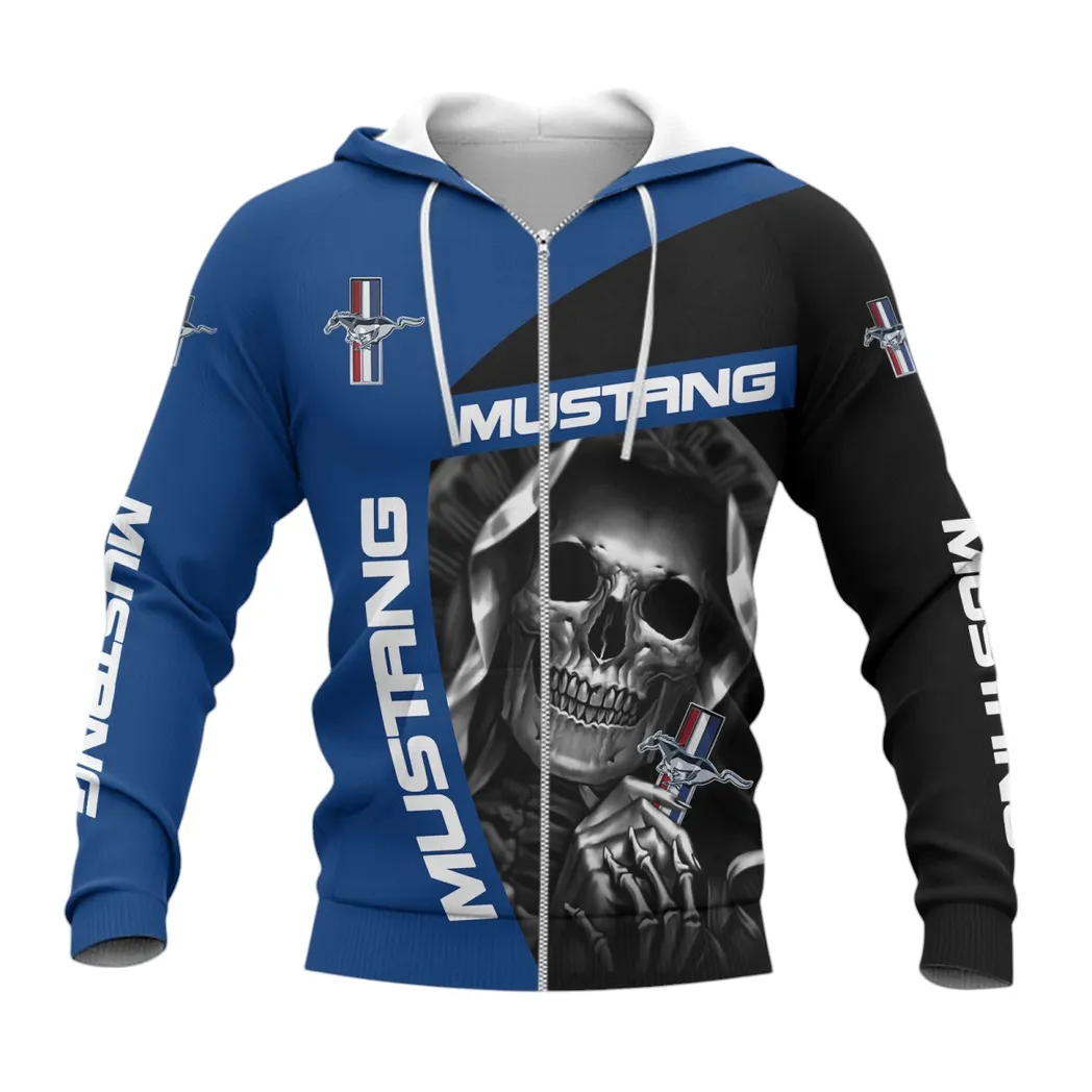 Ford Mustang Zipper Hoodie, Gift For Ford Mustang Lovers, Gift For Him, Husband, Boyfriend CAR6702212509
