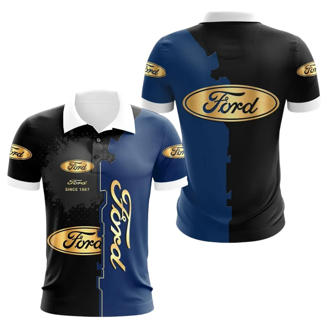 Ford Polo Shirt, Gift For Ford Lovers, Gift For Him, Husband, Boyfriend CAR44021725030-1