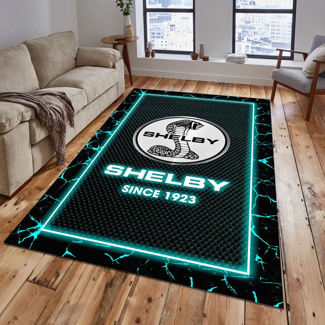 Ford Shelby Rug, Gift For Ford Shelby Lovers, Gift For Him, Husband, Boyfriend CAR5202192526 - Cyan